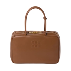 Кожаная сумка с верхней ручкой Miu miu
