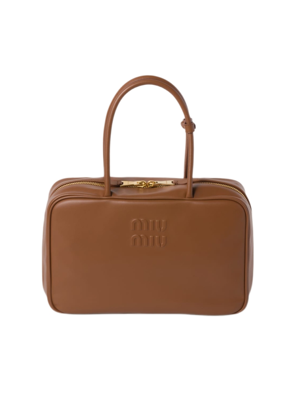 Кожаная сумка с верхней ручкой Miu miu