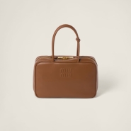 Кожаная сумка с верхней ручкой Miu miu