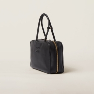 Кожаная сумка с верхней ручкой Miu miu