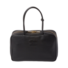 Кожаная сумка с верхней ручкой Miu miu