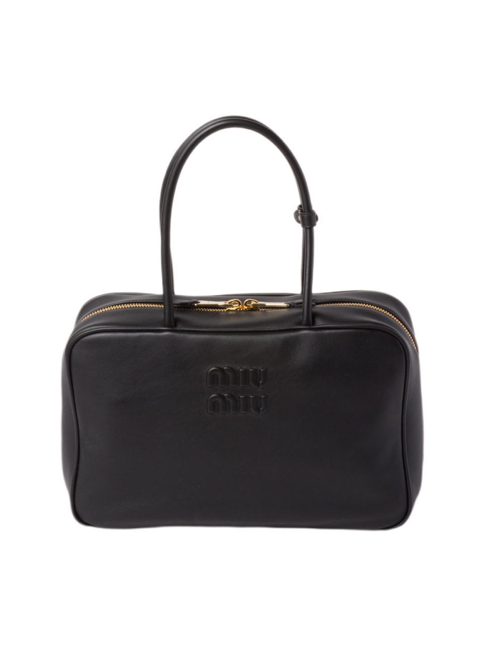 Кожаная сумка с верхней ручкой Miu miu