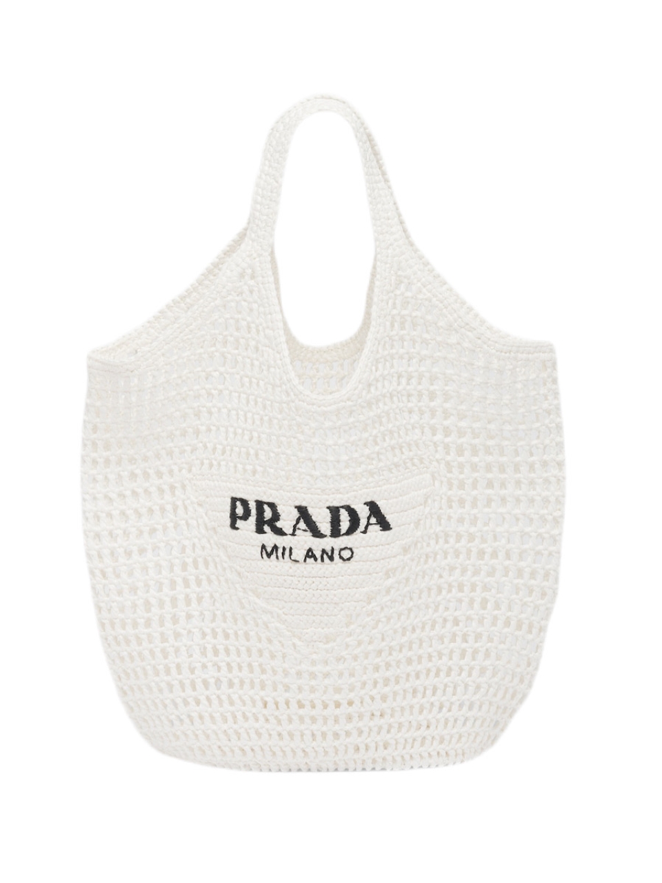 Сумка крючком из рафии Prada