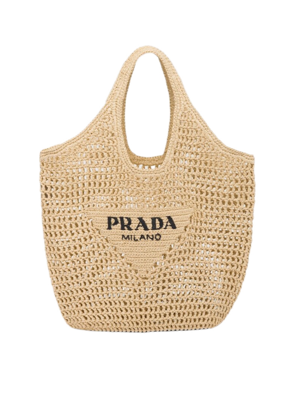 Сумка крючком из рафии Prada