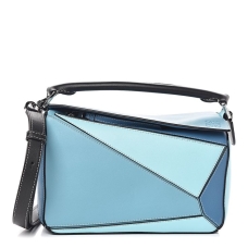 Puzzle Medium Bag Dark Lagoon/Blue Loewe