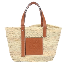 Средняя сумка-тоут-корзинка с кожаной отделкой Loewe