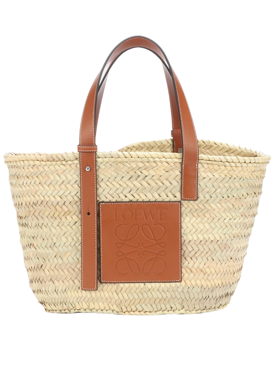 Средняя сумка-тоут-корзинка с кожаной отделкой Loewe