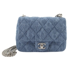 Джинсовая мини-сумка CAMELLIA Chanel