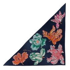 Платок треугольник Tulipomanie Hermes