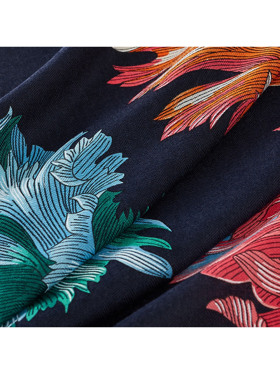 Платок треугольник Tulipomanie Hermes