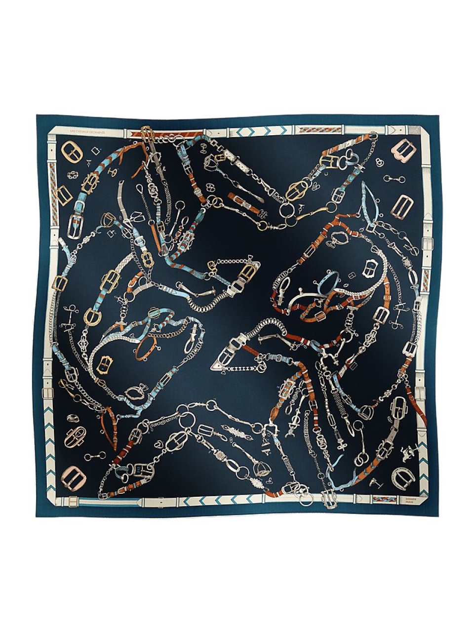 Шаль Chevaux Dechaines 140 Hermes