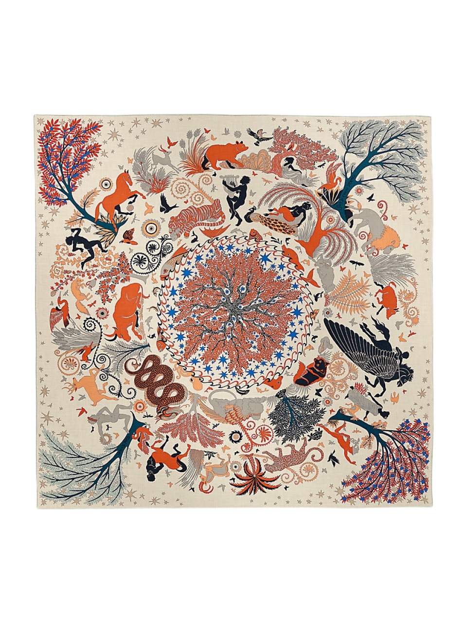 Шаль Sous le Charme d’Orphee 140 Hermes