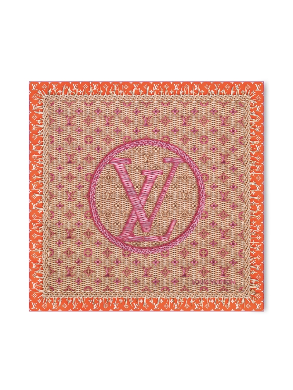 Платок-каре Monogram Rattan 90 Louis Vuitton