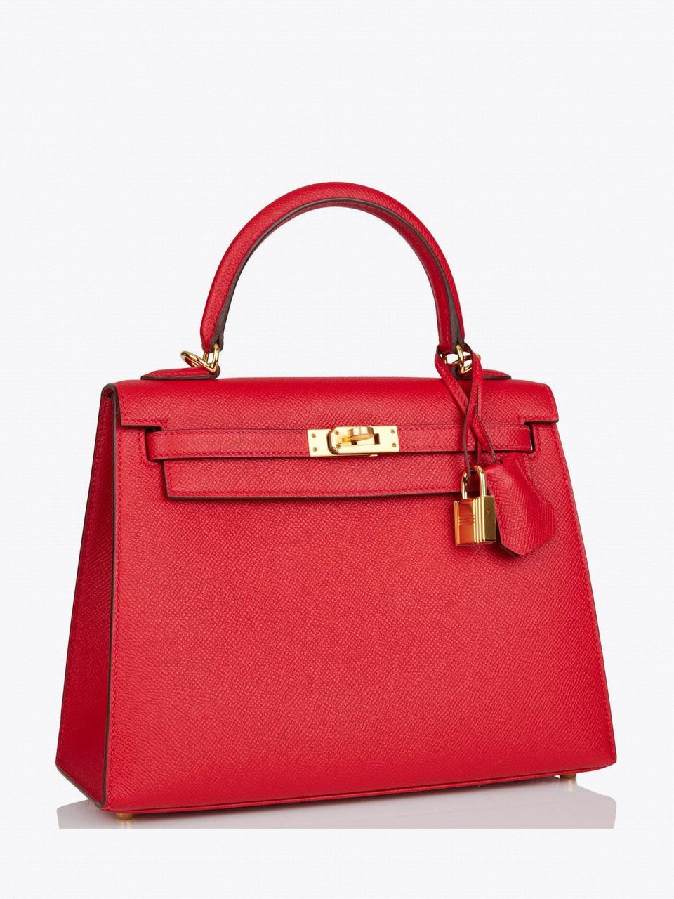 Сумка Hermes Kelly Sellier 25 Rouge Casaque Epsom