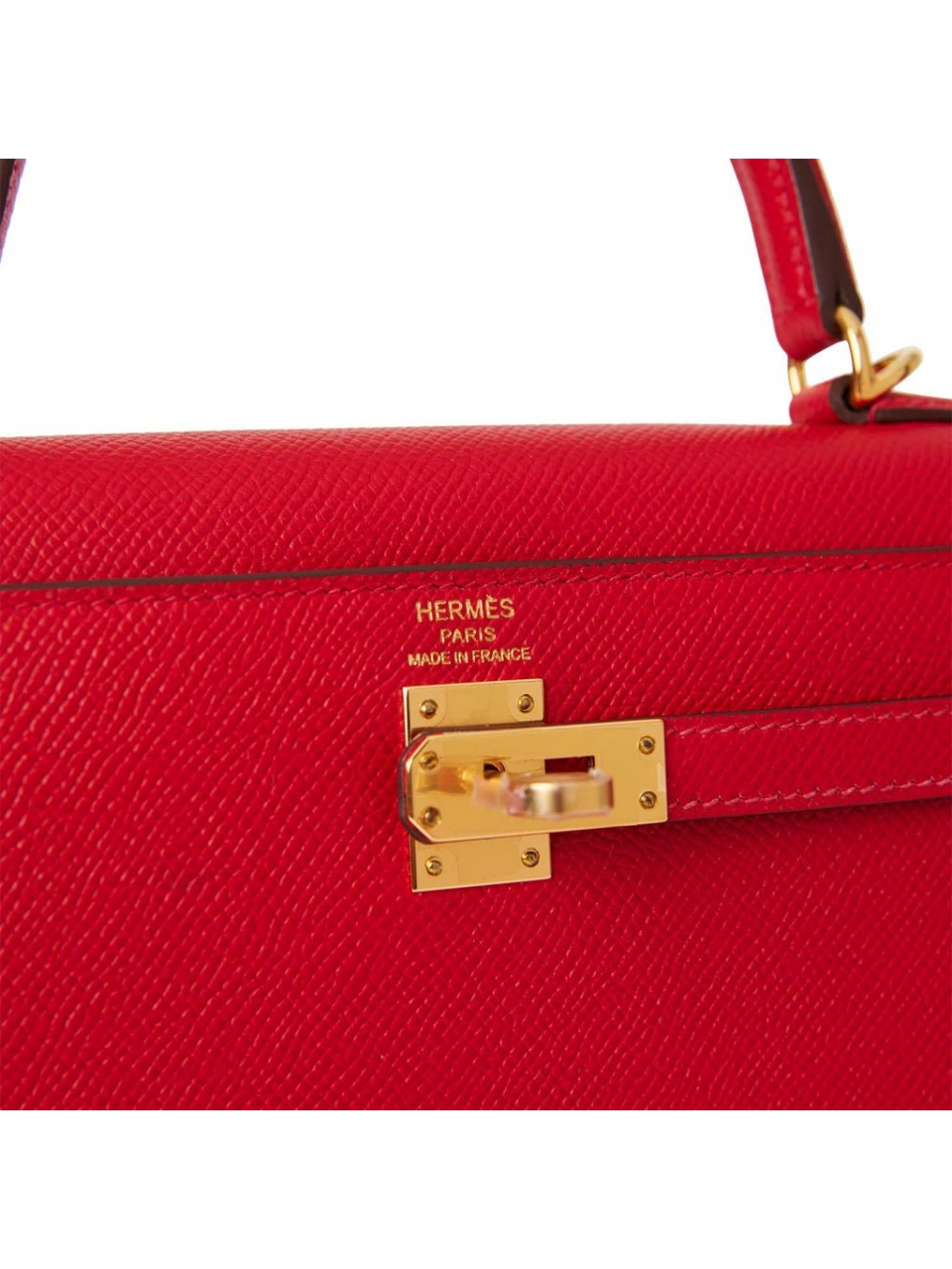 Сумка Hermes Kelly Sellier 25 Rouge Casaque Epsom