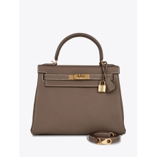 Сумка Hermes Kelly Retourne 28 Etoupe Clemence