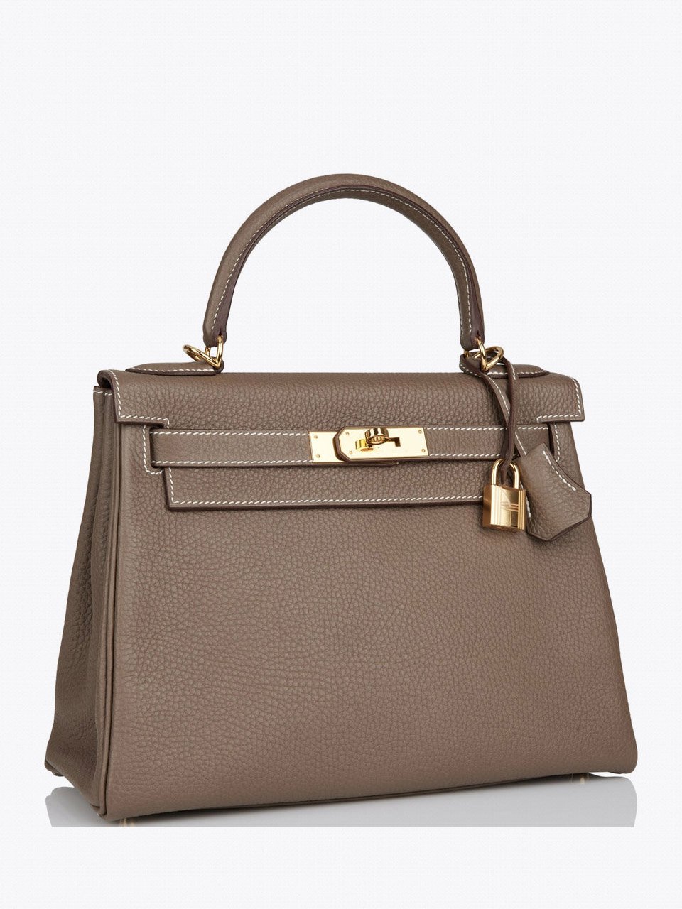 Сумка Hermes Kelly Retourne 28 Etoupe Clemence