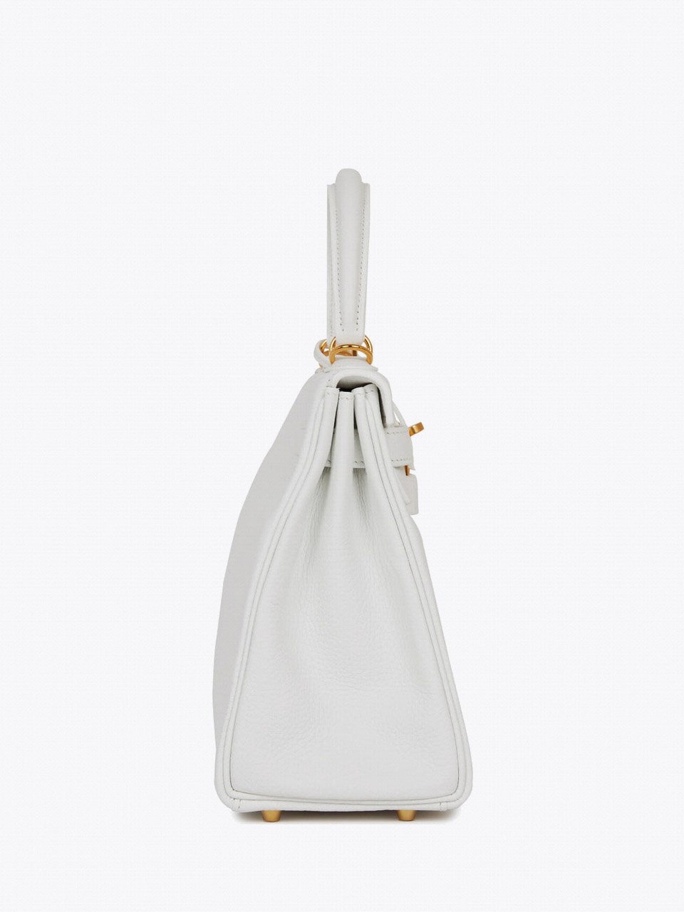 Сумка Hermes Kelly Retourne 28 White Clemence Gold Hardware