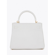 Сумка Hermes Kelly Retourne 28 White Clemence Gold Hardware