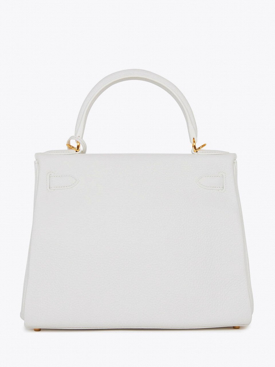 Сумка Hermes Kelly Retourne 28 White Clemence Gold Hardware