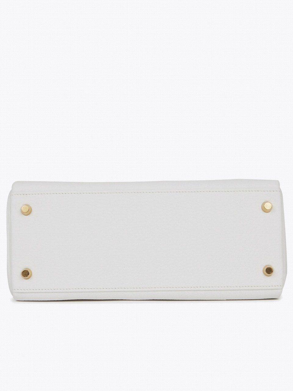 Сумка Hermes Kelly Retourne 28 White Clemence Gold Hardware