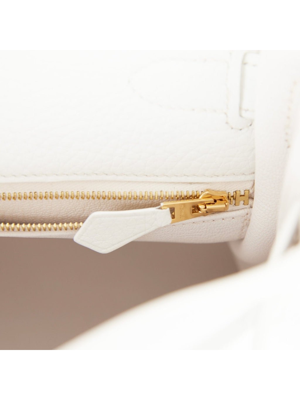 Сумка Hermes Kelly Retourne 28 White Clemence Gold Hardware