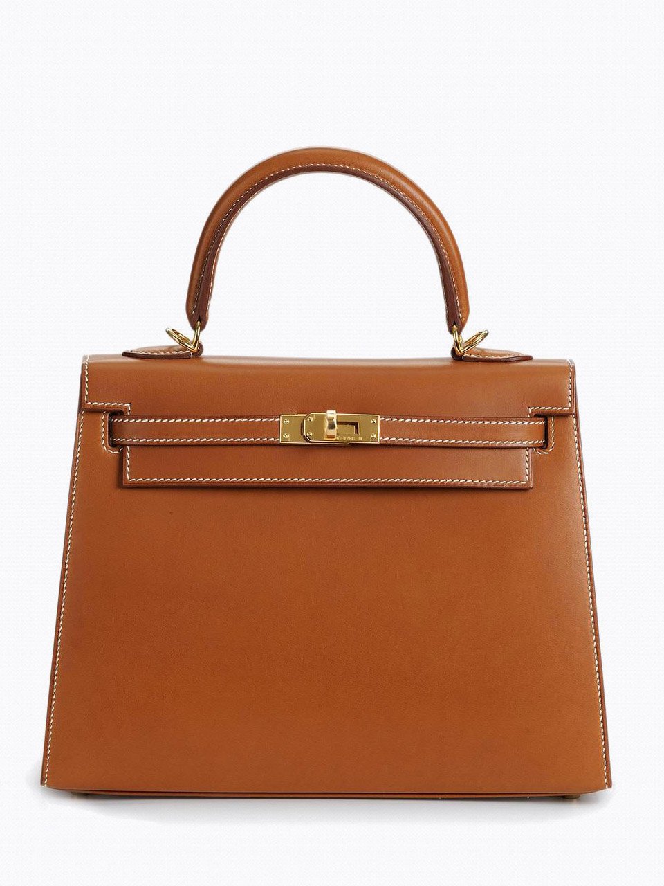 Сумка Hermes KELLY SELLIER 25 FAUVE BARENIA GOLD HARDWARE