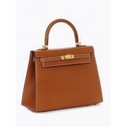 Сумка Hermes KELLY SELLIER 25 FAUVE BARENIA GOLD HARDWARE