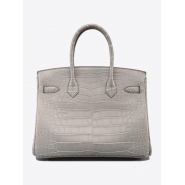 Сумка Hermes Gris Perle Matte Alligator