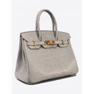 Сумка Hermes Gris Perle Matte Alligator