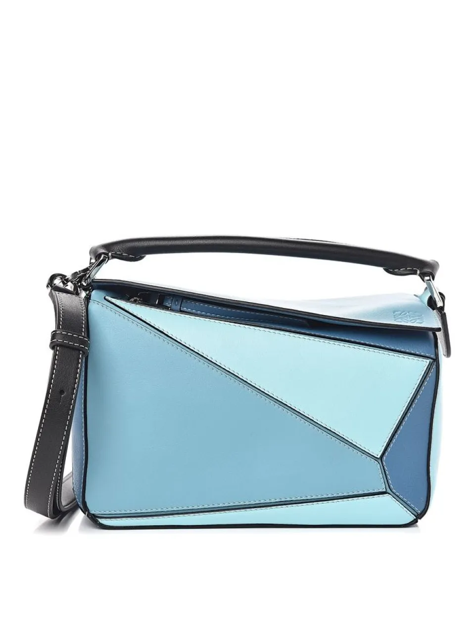 Puzzle Medium Bag Dark Lagoon/Blue Loewe